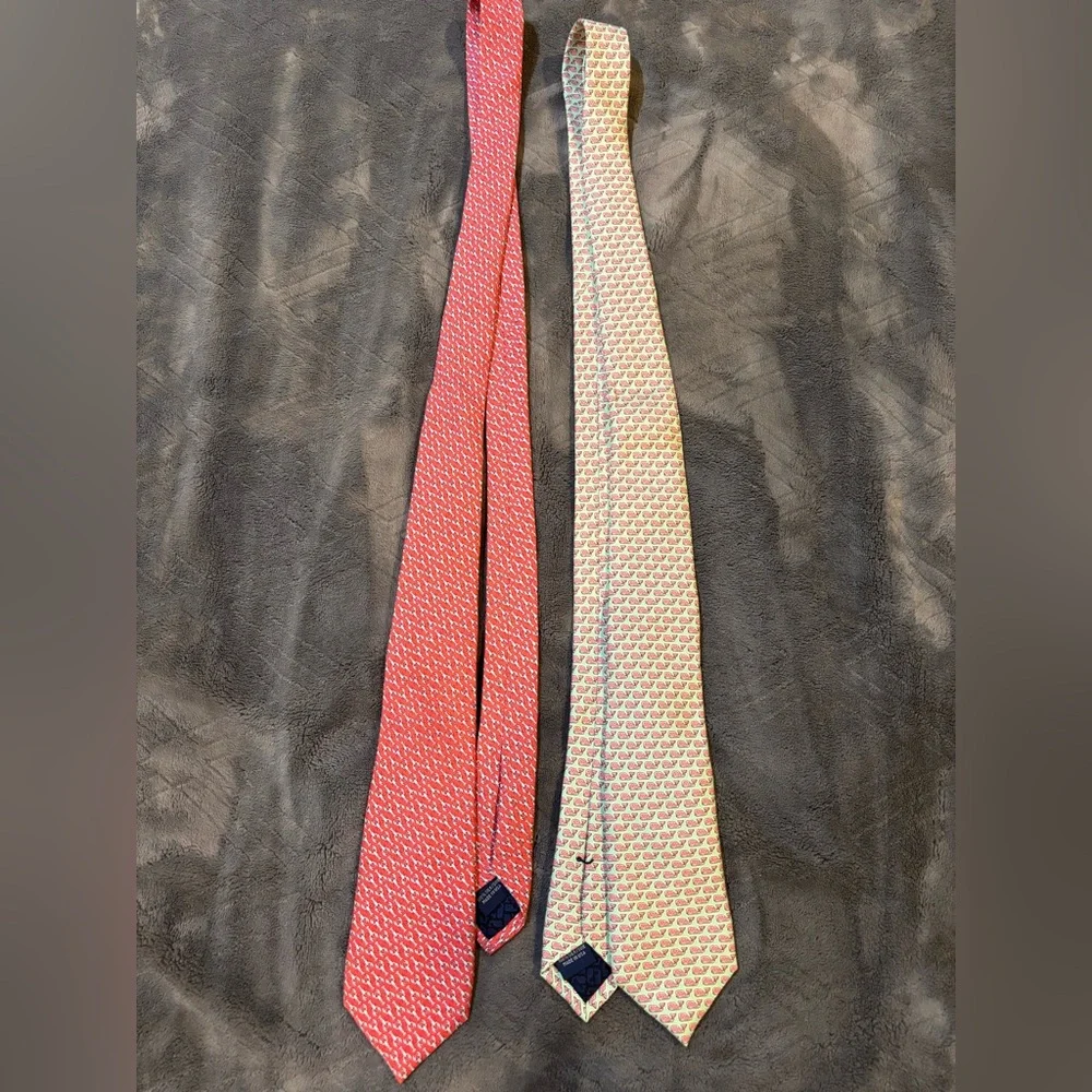 Vineyard Vines Red and Green Kids Ties